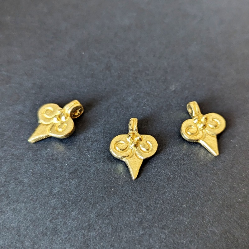 20 Pendentifs œil Maléfique – Laiton Et Zircone – Pour Fabrication Bijoux DIY
