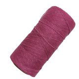 bobine de fil ciré linhasita pour micro macramé, 1mm rose fuchsia (899)