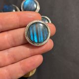 lot 5 pierres rainurées n°11 ronde 23mm