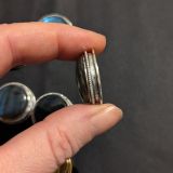 lot 10 pierres rainurées n°10 ronde 23mm