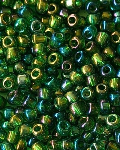 Perles de rocaille n°17 – Vert pétrôle