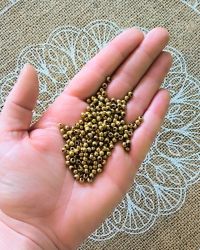 Perles laiton – 3 mm – DIY