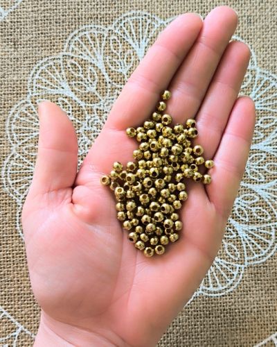 Perles laiton – 5mm – DIY