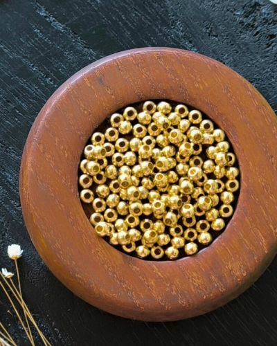 Perles laiton – 5mm – DIY