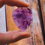 pierre cabochon bijoux micro macramé améthyste n02