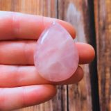 pierre cabochon bijoux micro macramé quartz rose n6 (2)