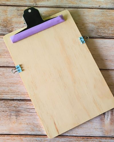 Planche micro-macramé en bois