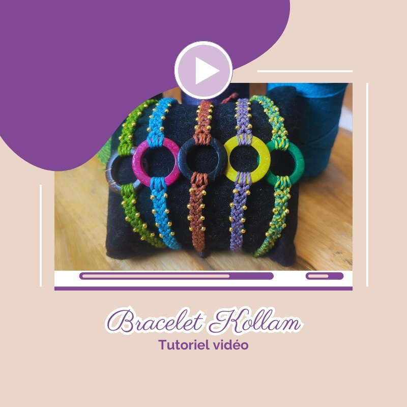 video tutoriel micro macrame bracelet kollam boho and wood macrame