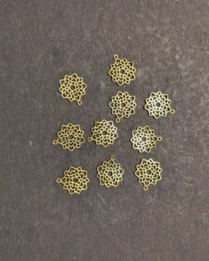 Lot pendentifs laiton n°13 X 10