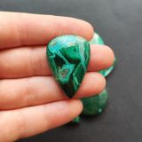 Lot de pierres – malachite à inclusion de chrysocolle n°01 X 10