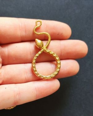 Lot pendentifs laiton avec pierres n°11 X 03