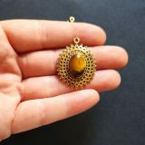 Lot pendentifs laiton avec pierres n°09 X 05