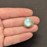 Lot 5 pierres rainurées n°34 – ronde doré moonstone 15mm