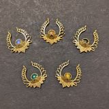 Lot pendentifs laiton avec pierres n°10 X 05