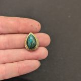 Lot 10 pierres rainurées n°33 – goutte 11X10mm