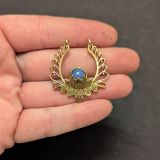 Lot pendentifs laiton avec pierres n°10 X 05