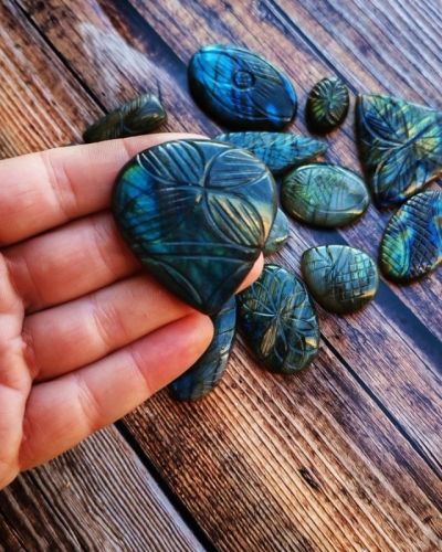 Lot de pierres – labradorites n°10 X 14