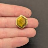 Lot 10 pierres rainurées n°35 – hexagonale 16x13mm