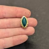 Lot 10 pierres rainurées n°31 – marquise doré 15X10mm