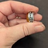 Lot 10 pierres rainurées n°31 – marquise argenté 15X10mm