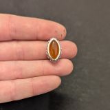 Lot 10 pierres rainurées n°31 – marquise argenté 15X10mm