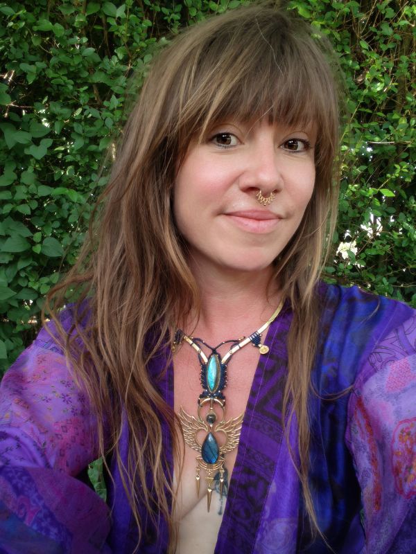 Collier Akasha – micro macramé