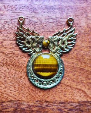 Connecteur n°26 Serpent et Aile – œil de tigre – rond