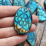 Lot de pierres gravées – labradorites n°04 X 15