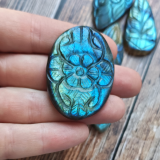 Lot de pierres gravées – labradorites n°04 X 15