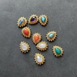 Lot 10 pierres rainurées n°46