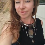 Collier Azaad argenté – micro macramé